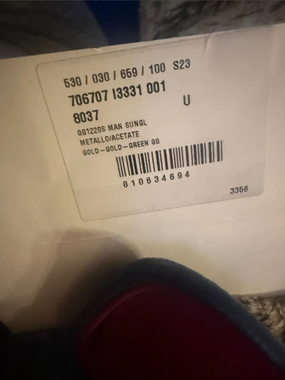 Gucci GG1220s men’s sunglasses